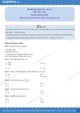 Đề thi giữa kì 1 Toán 7 - Đề số 7 - Kết nối tri thức